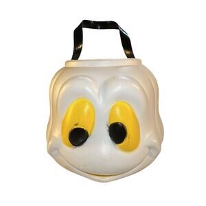 Vintage Halloween Blow Mold Ghost Bucket